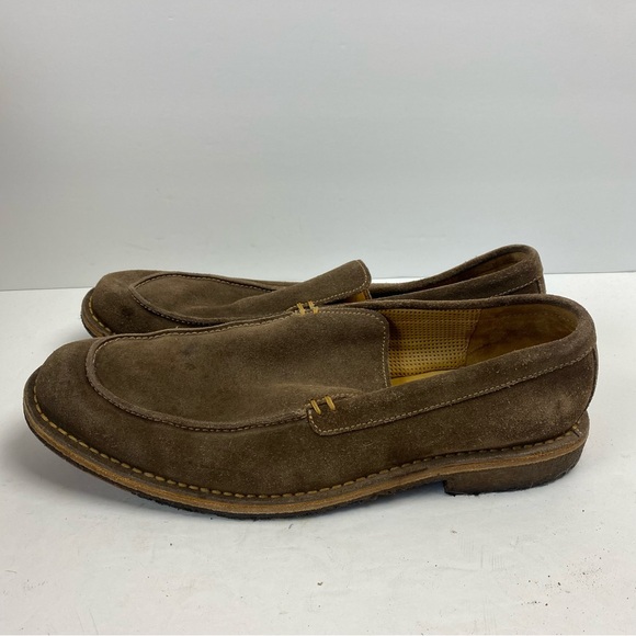 Cole Haan Taupe Tan Brown Suede Slip-on Loafers Men’s size 10.5M - Picture 1 of 11